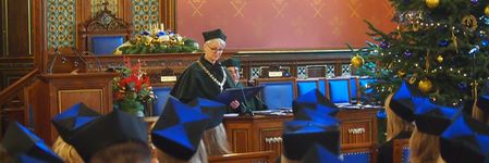 Graduation ceremony of the second degree program conducted at the Faculty of Biology of Jagiellonian University